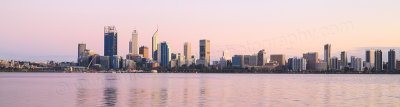 Perth and the Swan River at Sunrise, 13th September 2015