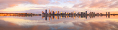 Perth and the Swan River at Sunrise, 14th September 2015