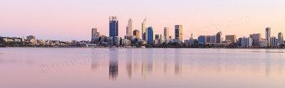 Perth and the Swan River at Sunrise, 16th September 2015