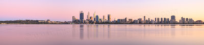 Perth and the Swan River at Sunrise, 17th September 2015