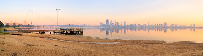 Perth and the Swan River at Sunrise, 18th September 2015