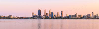 Perth and the Swan River at Sunrise, 21st September 2015
