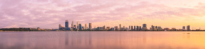 Perth and the Swan River at Sunrise, 25th September 2015