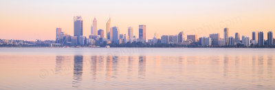 Perth and the Swan River at Sunrise, 28th September 2015