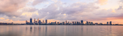 Perth and the Swan River at Sunrise, 29th September 2015