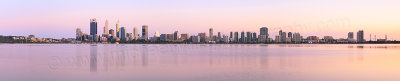 Perth and the Swan River at Sunrise, 9th October 2015