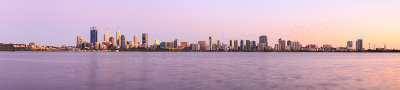 Perth and the Swan River at Sunrise, 3rd November 2015