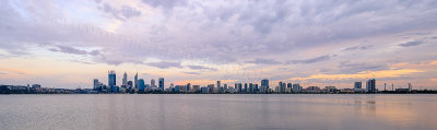 Perth and the Swan River at Sunrise, 6th November 2015