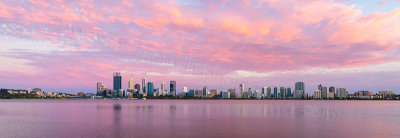 Perth and the Swan River at Sunrise, 13th November 2015