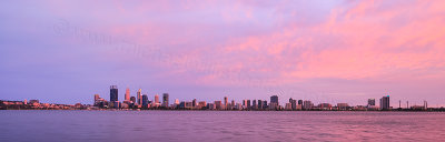 Perth and the Swan River at Sunrise, 22nd November 2015