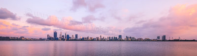 Perth and the Swan River at Sunrise, 24th November 2015