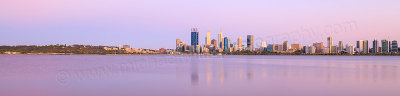 Perth and the Swan River at Sunrise, 1st December 2015