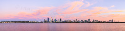 Perth and the Swan River at Sunrise, 2nd December 2015