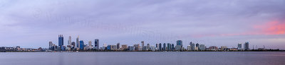 Perth and the Swan River at Sunrise, 4th December 2015