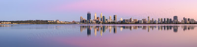 Perth and the Swan River at Sunrise, 8th December 2015