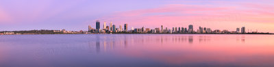 Perth and the Swan River at Sunrise, 10th December 2015