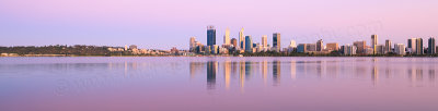 Perth and the Swan River at Sunrise, 15th December 2015