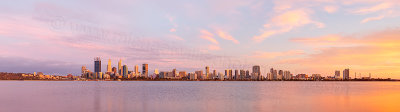 Perth and the Swan River at Sunrise, 16th December 2015
