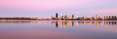 Perth and the Swan River at Sunrise, 17th December 2015
