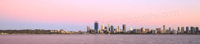 Perth and the Swan River at Sunrise, 18th December 2015