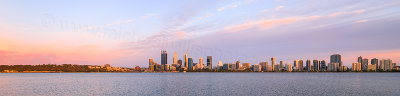 Perth and the Swan River at Sunrise, 19th December 2015