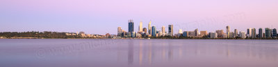 Perth and the Swan River at Sunrise, 25th December 2015