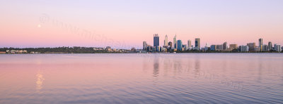 Perth and the Swan River at Sunrise, 26th December 2015