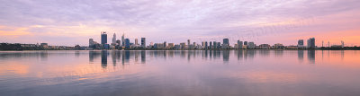 Perth and the Swan River at Sunrise, 4th January 2016