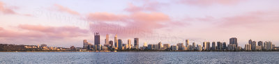Perth and the Swan River at Sunrise, 6th January 2016