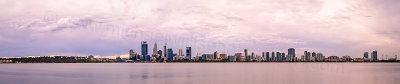 Perth and the Swan River at Sunrise, 8th January 2016