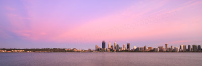 Perth and the Swan River at Sunrise, 13th January 2016