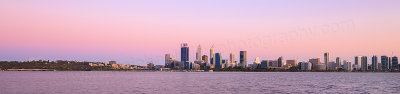 Perth and the Swan River at Sunrise, 19th January 2016