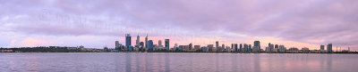 Perth and the Swan River at Sunrise, 20th January 2016