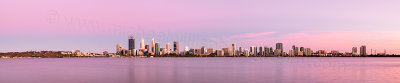 Perth and the Swan River at Sunrise, 22nd January 2016