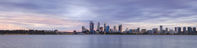 Perth and the Swan River at Sunrise, 30th January 2016