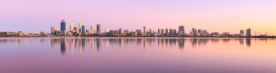 Perth and the Swan River at Sunrise, 2nd February 2016