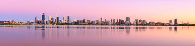 Perth and the Swan River at Sunrise, 5th February 2016