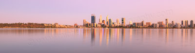 Perth and the Swan River at Sunrise, 9th February 2016