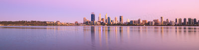 Perth and the Swan River at Sunrise, 11th February 2016