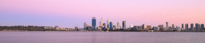 Perth and the Swan River at Sunrise, 12th February 2016