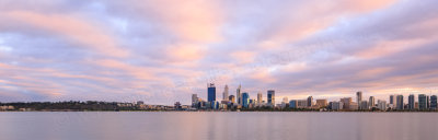 Perth and the Swan River at Sunrise, 13th February 2016