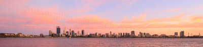 Perth and the Swan River at Sunrise, 16th February 2016