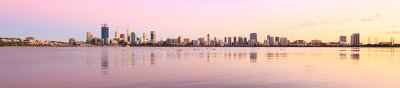 Perth and the Swan River at Sunrise, 24th February 2016
