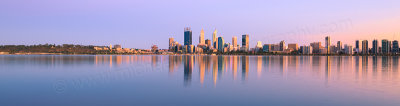 Perth and the Swan River at Sunrise, 27th February 2016