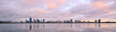 Perth and the Swan River at Sunrise, 29th February 2016