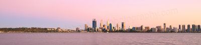 Perth and the Swan River at Sunrise, 8th March 2016