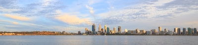 Perth and the Swan River at Sunrise, 21st March 2016