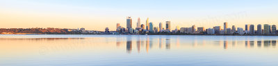 Perth and the Swan River at Sunrise, 28th March 2016