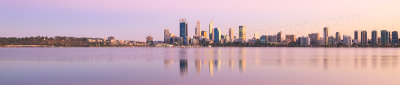 Perth and the Swan River at Sunrise, 3rd April 2016