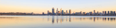 Perth and the Swan River at Sunrise, 5th April 2016